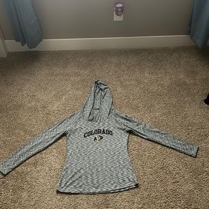 Thin long sleeve with hoodie. Columbia brand.